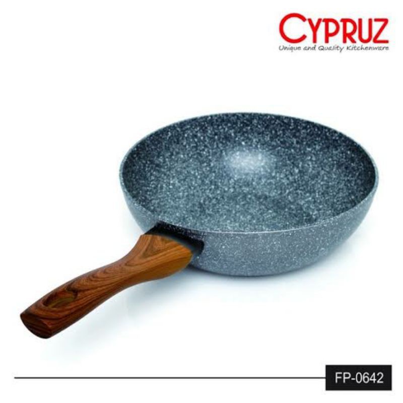 fry wok 3mm induksi marble cypruz