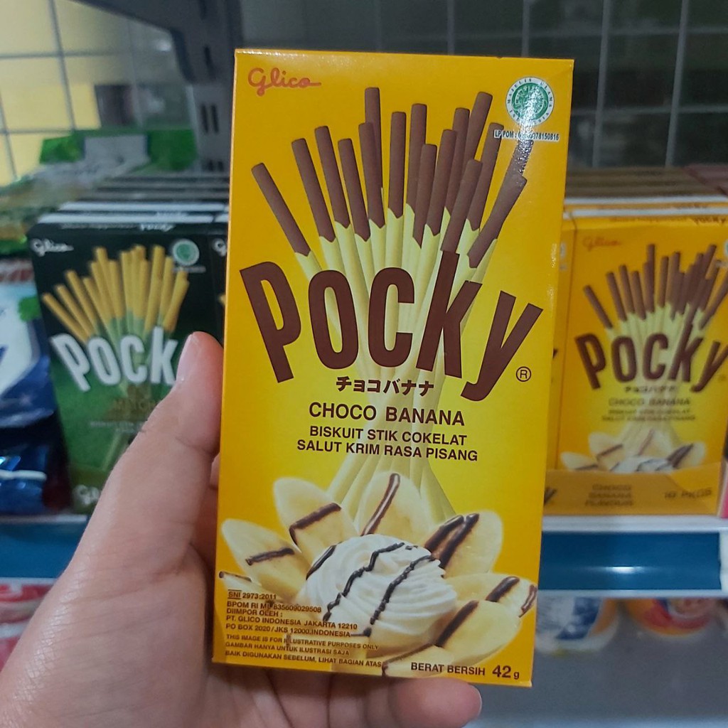 

POCKY CHOCO BANANA COKELAT PISANG BISKUIT 42G