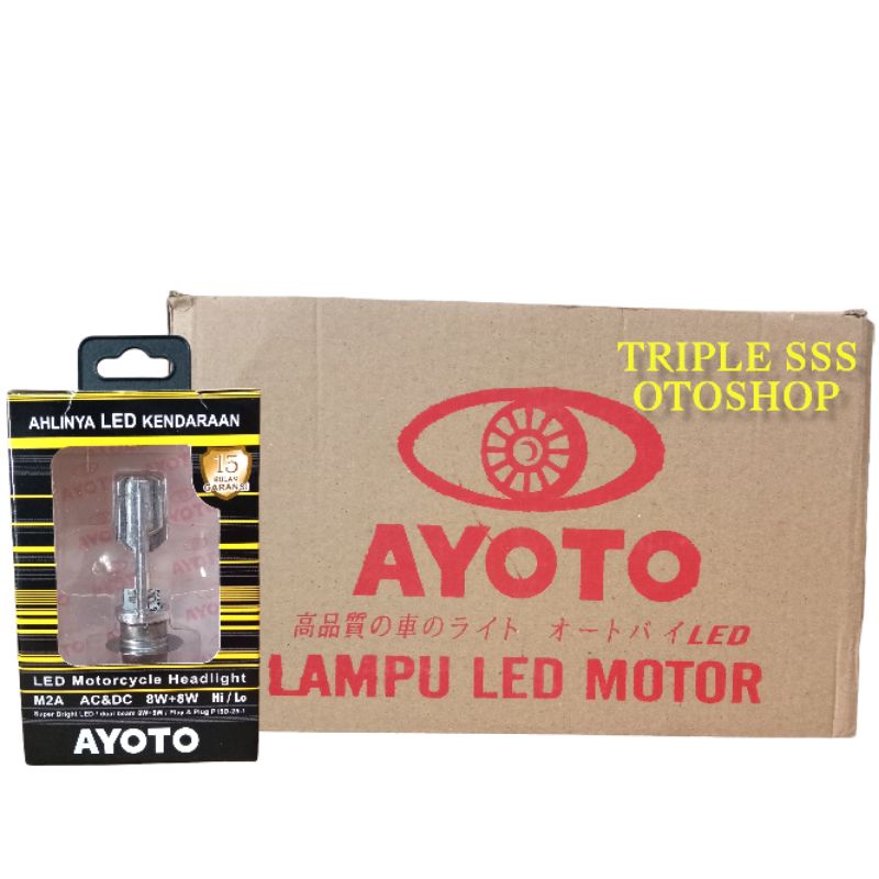 BOHLAM DOP LAMPU DEPAN LED AYOTO SEGALA MOTOR BEBEK DAN MATIC