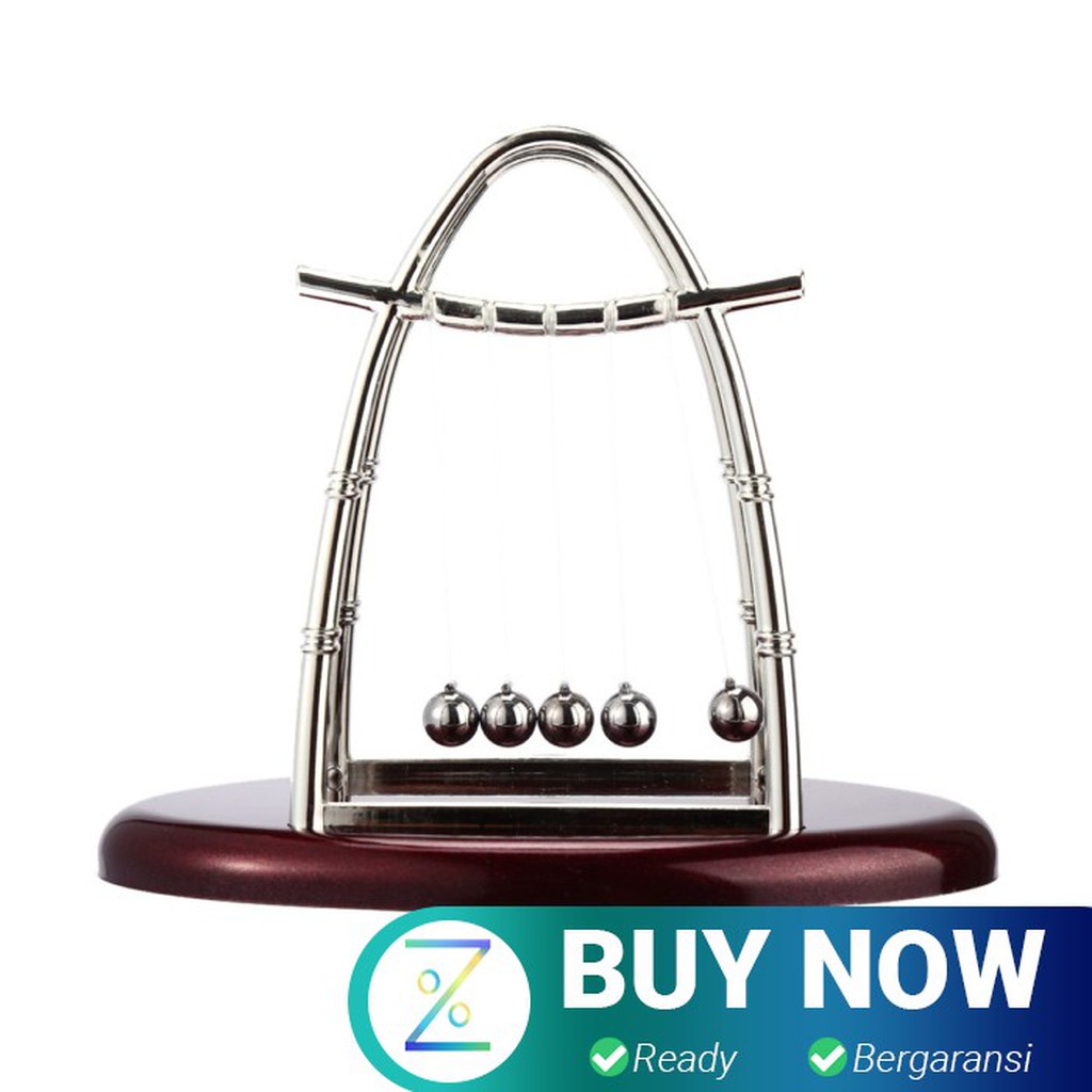 Balance Ball Pajangan Meja Pendulum Newton Model Arched - ZY02 - Brown