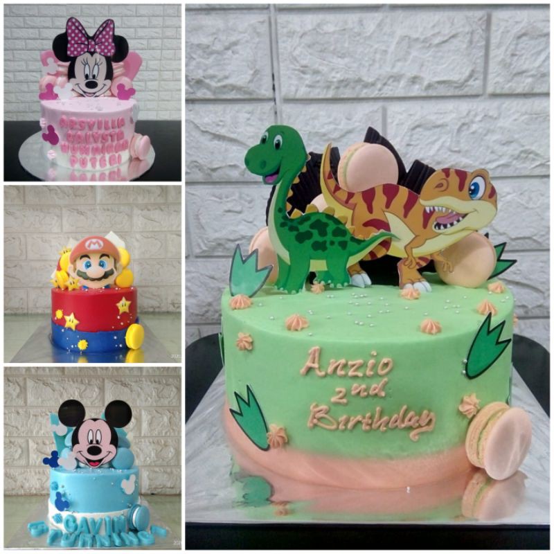 

Tart with macaron/ kue untuk anak / birthday cake / kue ulang tahun