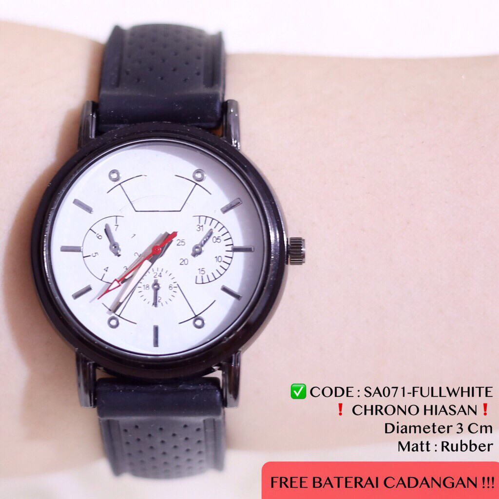 Jam tangan wanita tali karet sporty SA071