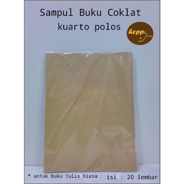 

Sampul Buku Coklat Kuarto / Quarto Polos heppys44 Diminati Banget