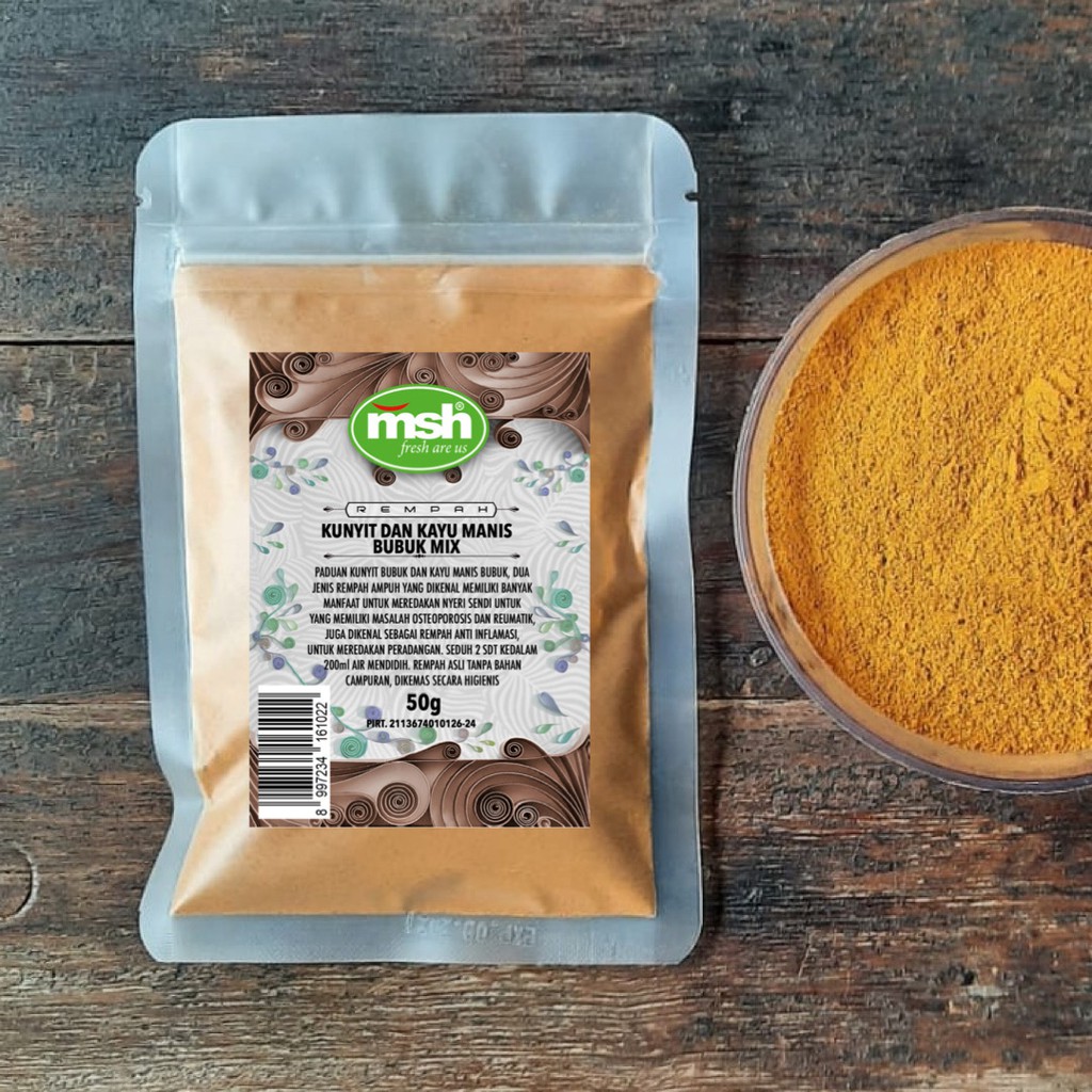 

MSH Kunyit dan Kayu Manis Bubuk Mix 50 g