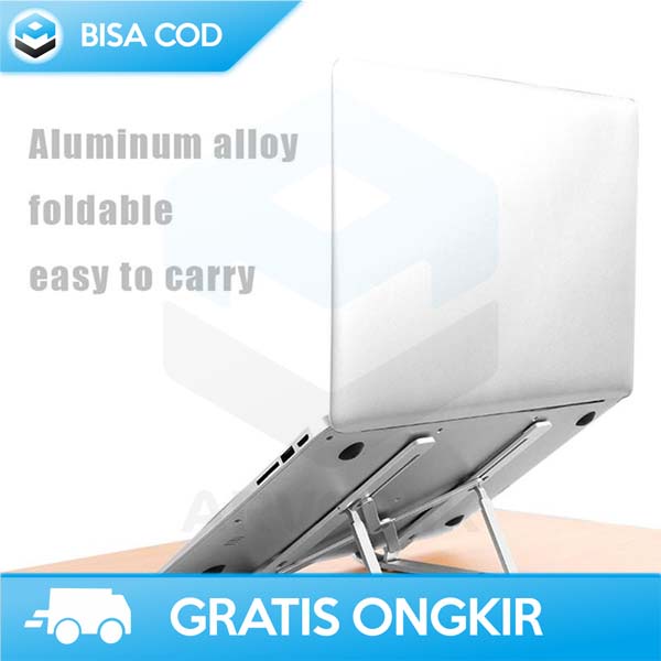 LAPTOP STAND FOLDABLE NUOXI ADJUSTABLE STORAGE BRACKET N3 BISA DILIPAT