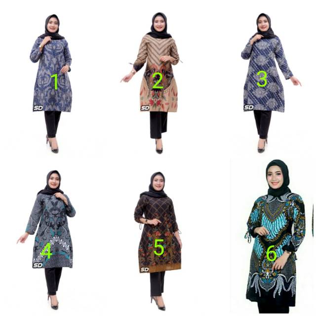 Tunik batik murah motif terbaru baju lebaran tunik batik fashion batik lebaran terbaru dan termurah