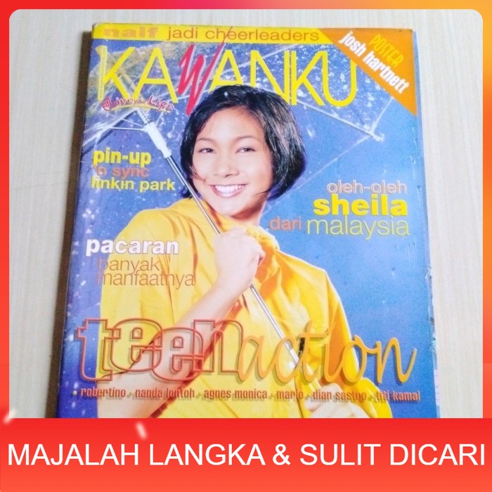 Majalah KAWANKU No.6 Jul 2001 POPPY + POSTER JOSH HARTNETT Langka