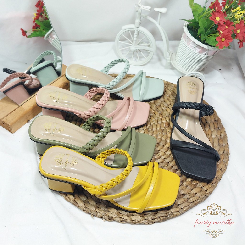 Sandal Heels Hak Tahu Wanita RHM SR-19