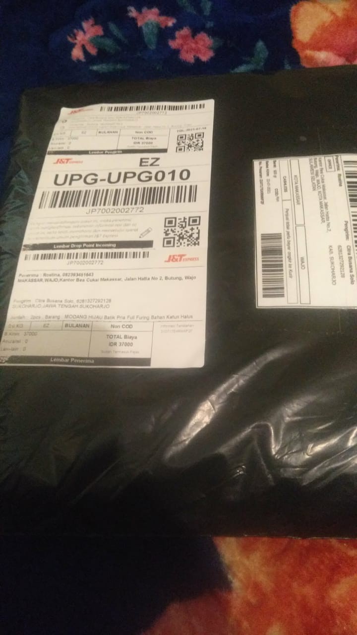 Kamandanu Blue Kemeja Batik Pria Full Furing Katun Primisima