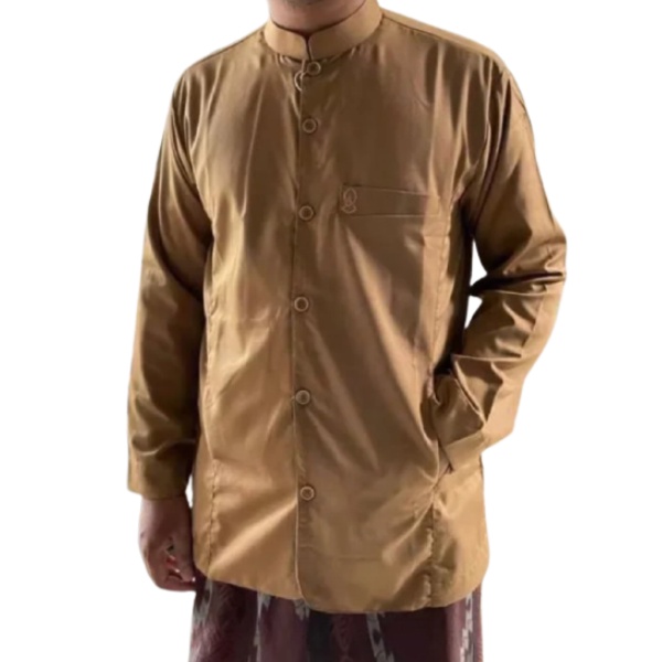 Baju Koko SemiJass Terompah Koko Haibah Model Ammu koko Habaib Lengan Panjang Toyobo