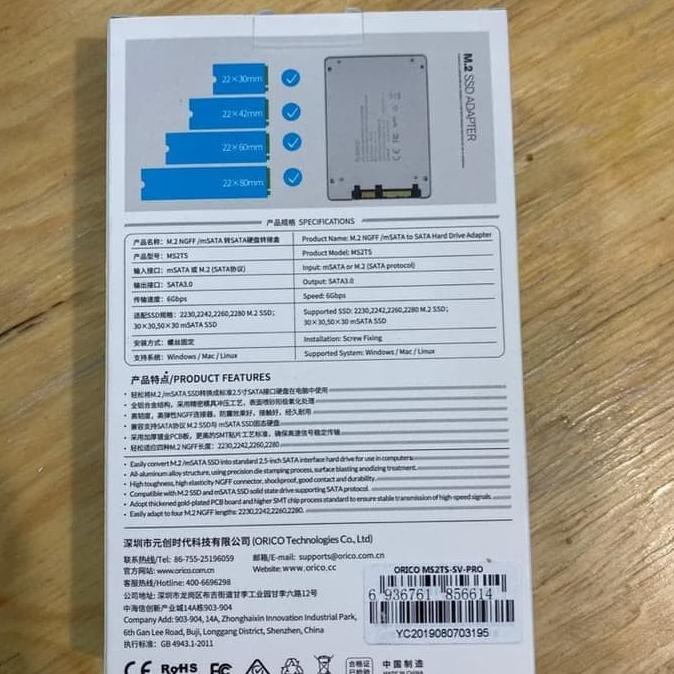 Segera Miliki Orico Ms2Ts M.2 Ngff Msata To Sata Converter - Case Hdd Enclosure M2 Trendi