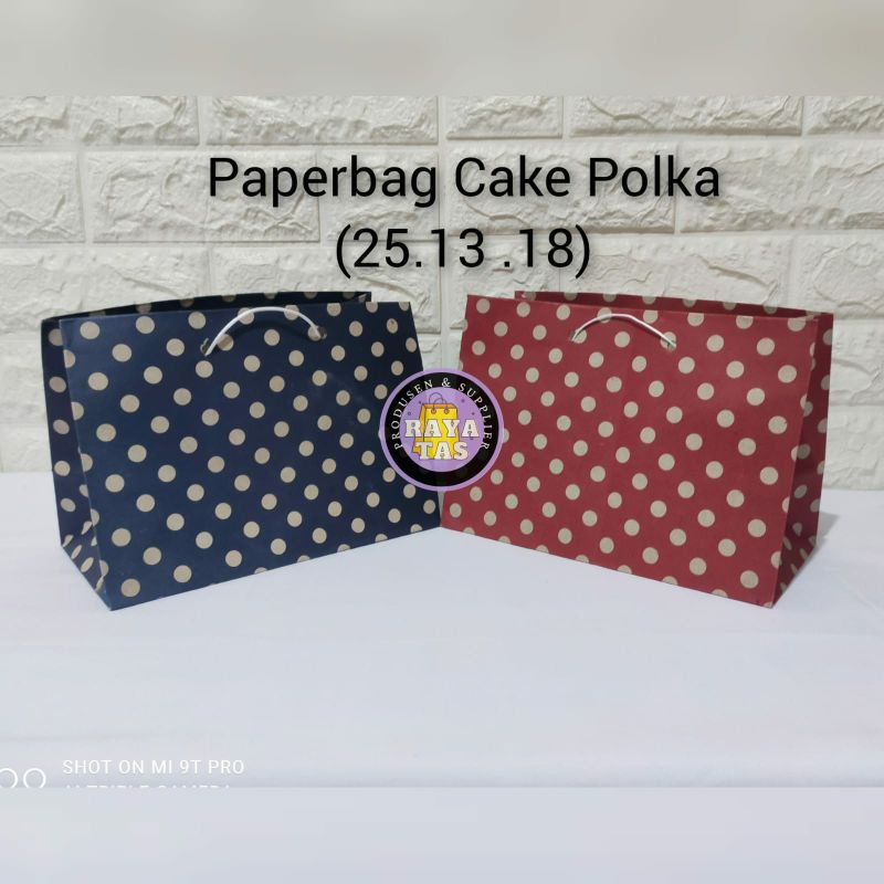 

Paper bag cake polka (25*13*18)