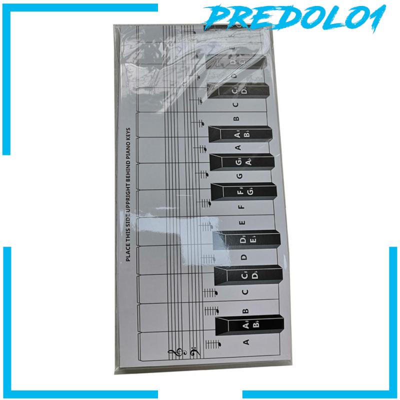 [PREDOLO1] 48inch Practice Keyboard &amp; Note Chart for 88 Key Keyboards Kids Beginers