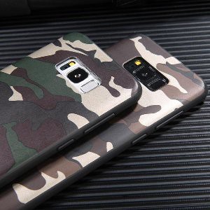Case Soft TPU Slim ARMY For  Samsung Galaxy A8 Plus 2018 Motif Loreng Bahan Silikon