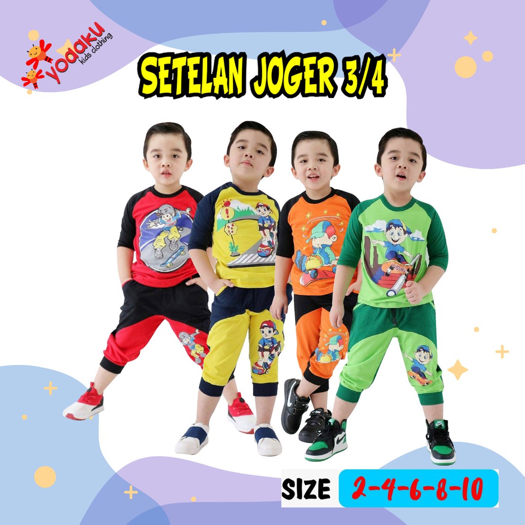 Setelan Anak Joger Yodaku mix cewek cowok