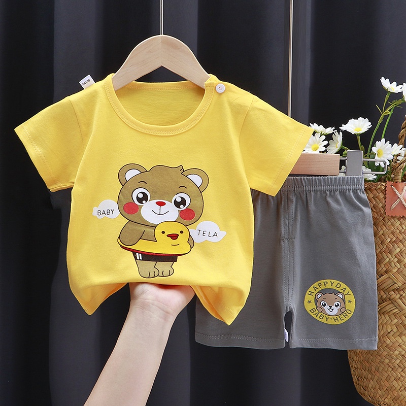 PUNCAK 3.3 stoberi - SETELAN BAJU BAYI IMPORT UMUR 0-24 BULAN/SETELAN BAJU LENGAN PENDEK BAYI NEW5