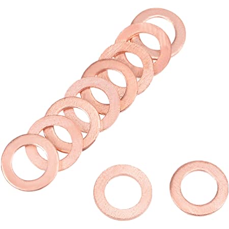 PROMO!!!!  Ring Baut Gasket Bolt &amp; Nut Flat Ring Seal Tembaga  - CINCIN Ring Tembaga 9mm 10mm 12mm 14mm 16mm 18mm Ring Tembaga Gasket Mur dan Baut Set Datar Seal Cincin tembaga - Ring gasket Tembaga Ring Plat