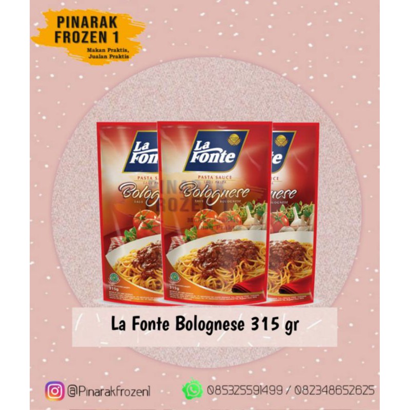 

La Fonte Sause Bolognese