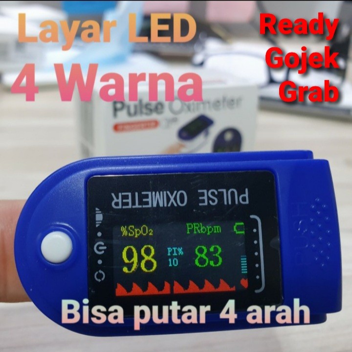 pulse oximeter fingertip alat pengukur kadar oksigen dan detak jantung