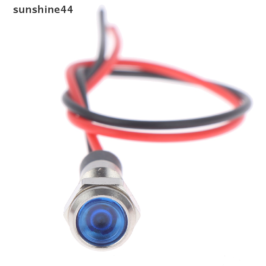 Sunshine P67 Lampu Indikator Peringatan led 6mm 3v 5v 6v 12v 24v 220v Bahan metal Anti Air