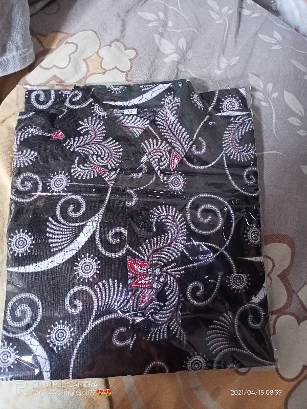 Kemeja Batik Anak Salju Abu Usia 1-12 Tahun