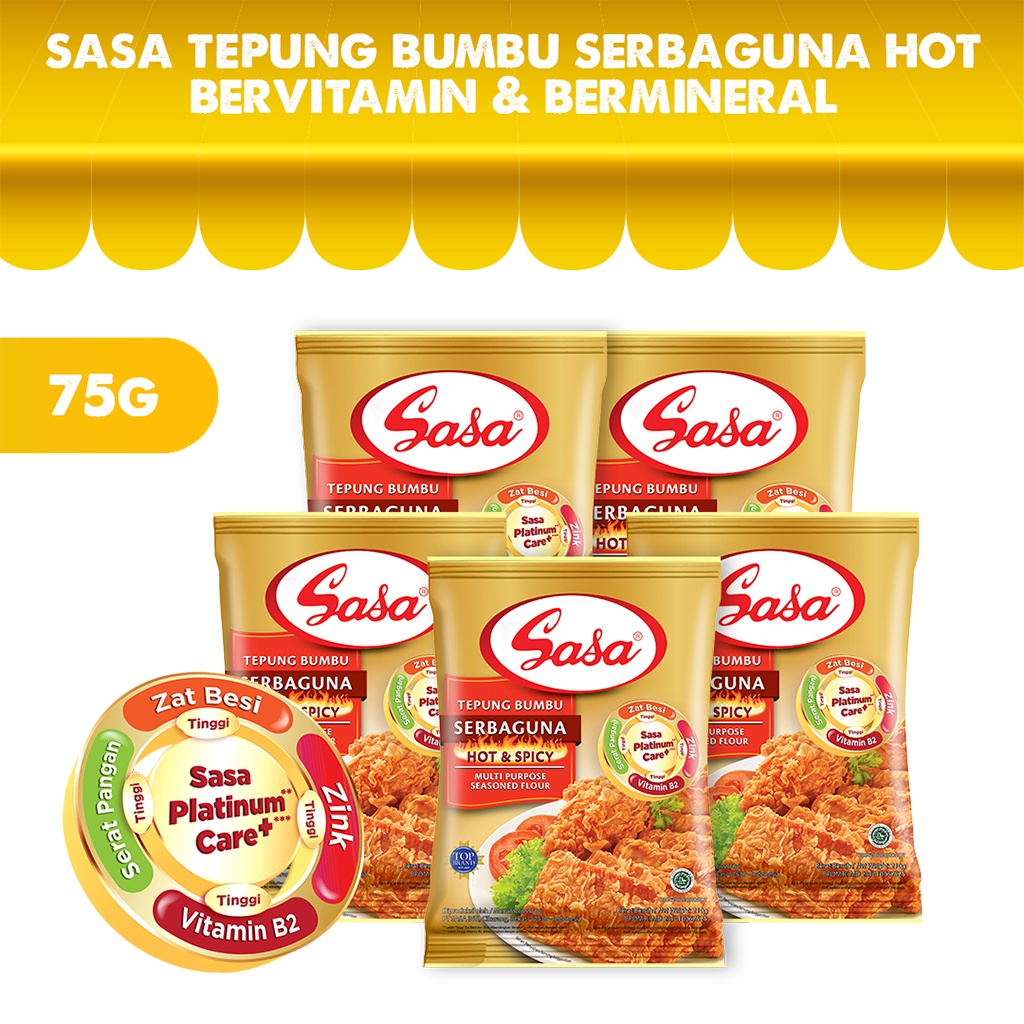 

TEPUNG BUMBU SERBAGUNA SASA HOT SPICY ISI 5 SACHET