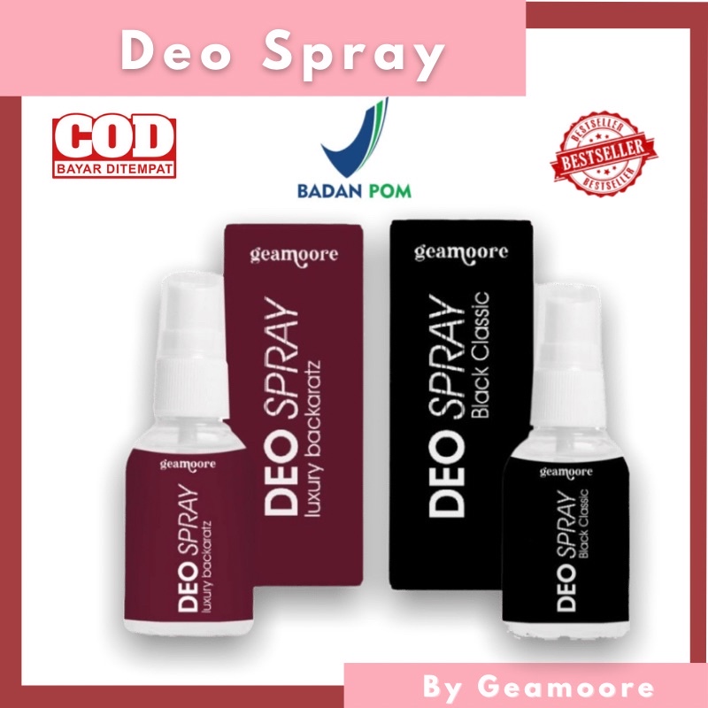 DEOSPRAY GEAMOORE BPOM / DEO DORANT SPRAY BACARAT / DEO DORANT SPRAY GEAMOORE / DEO DORANT SPRAY BLACK OPIUM