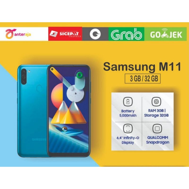 SAMSUNG M11 3/32 GB GARANSI RESMI