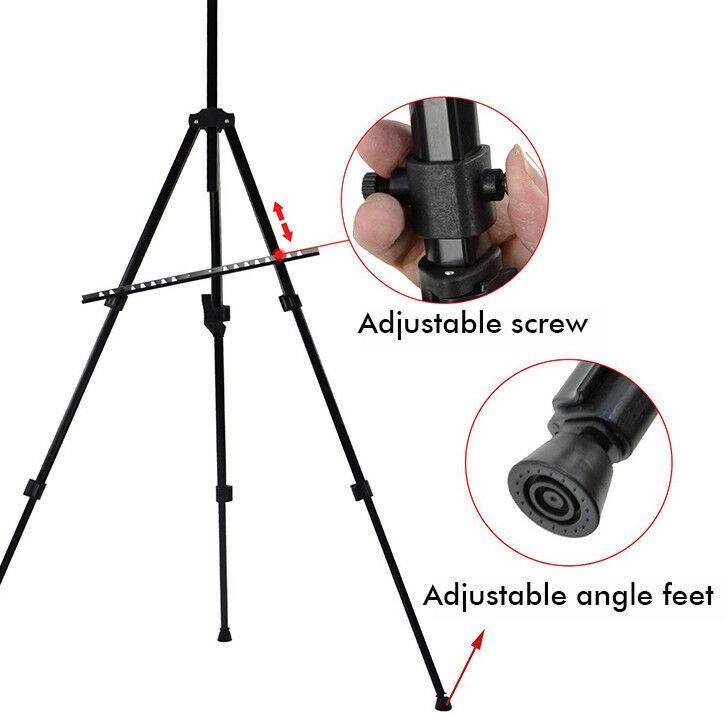 

Stok banyak CFF56 Tripod Foto Standing Easel melukis stand holder papan tulis tripod holder lukisan CFF