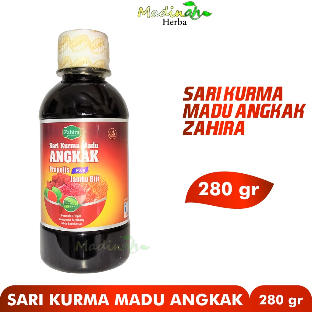 Sari Kurma Angkak Jambu Biji Plus Propolis Menaikkan Trombosit dan Menurunkan Demam Zahira 280 gr