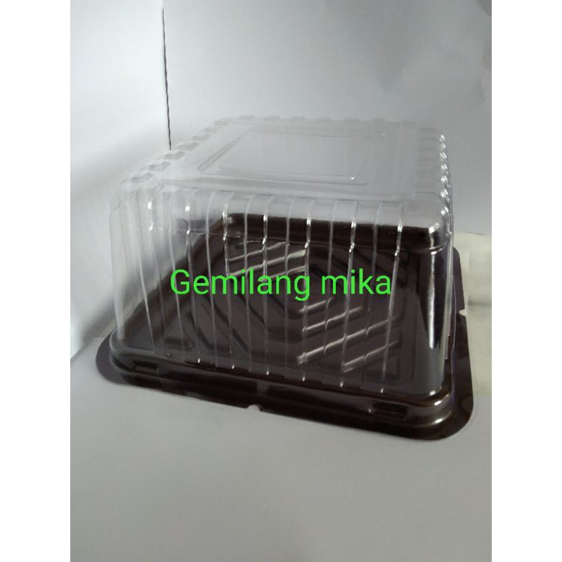 Mika tumpeng mini kotak/mika bolu/mika pudding(isi 10set)