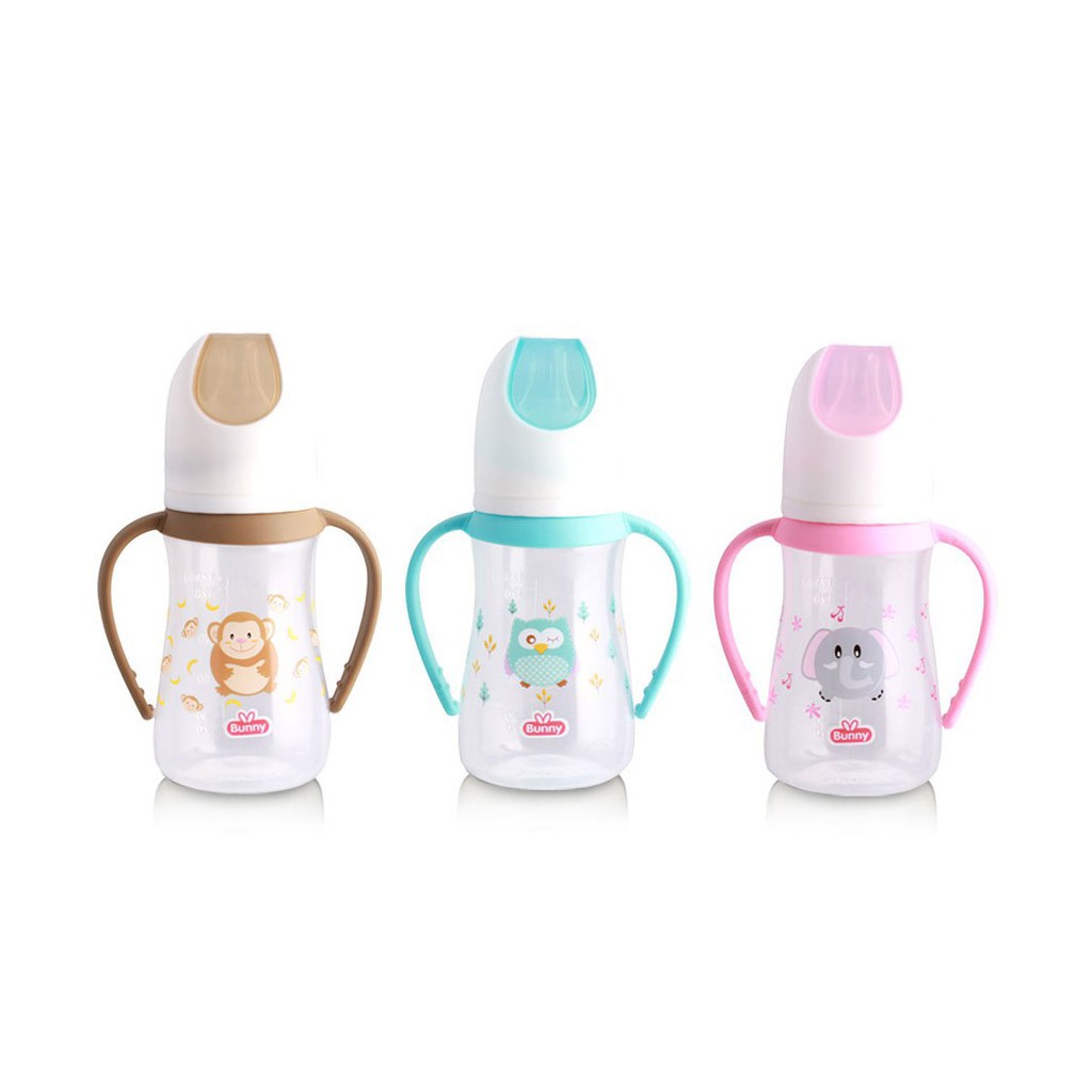 LUSTY BUNNY BOTOL SUSU WITH HANDLE 250ML BPA FREE DB2413 / DB1213