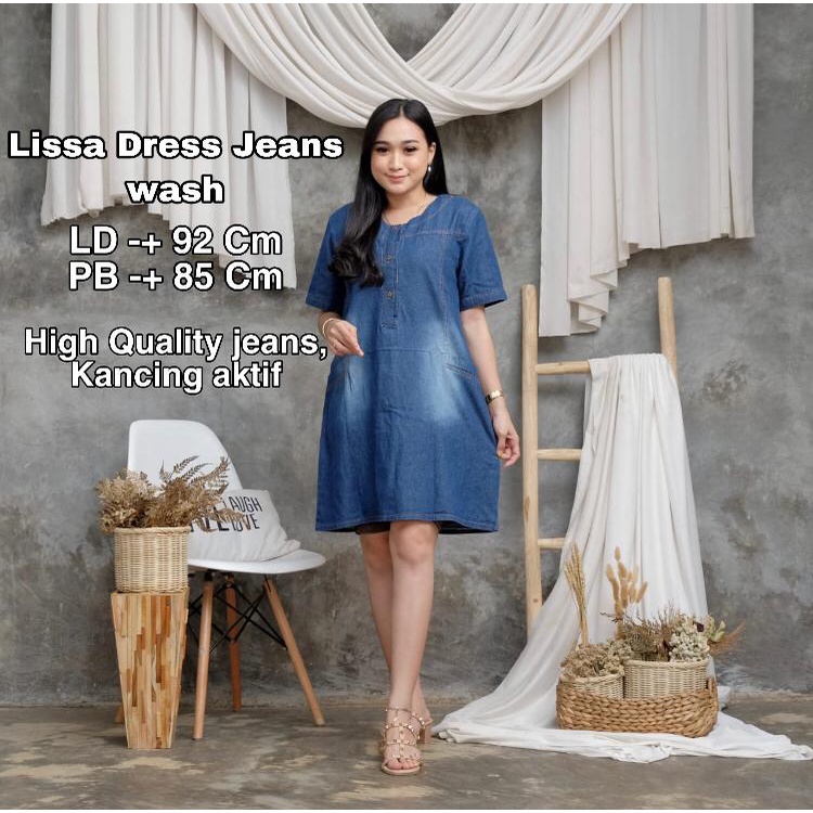 LISA DRESS MATT JEANS WASH HQ