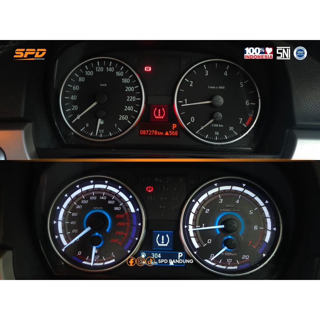 Jual PANEL SPEEDOMETER CUSTOM BMW E90 320i SPD Bandung Shopee Indonesia