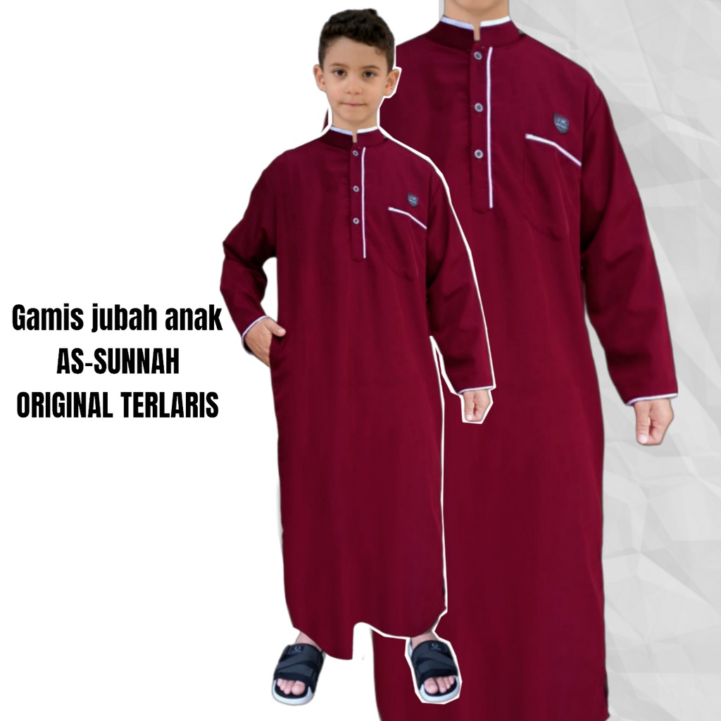 AS-SUNNAH gamis anak premium jubah anak laki laki terlaris dan termurah baju koko arab/jubah anak premium gold