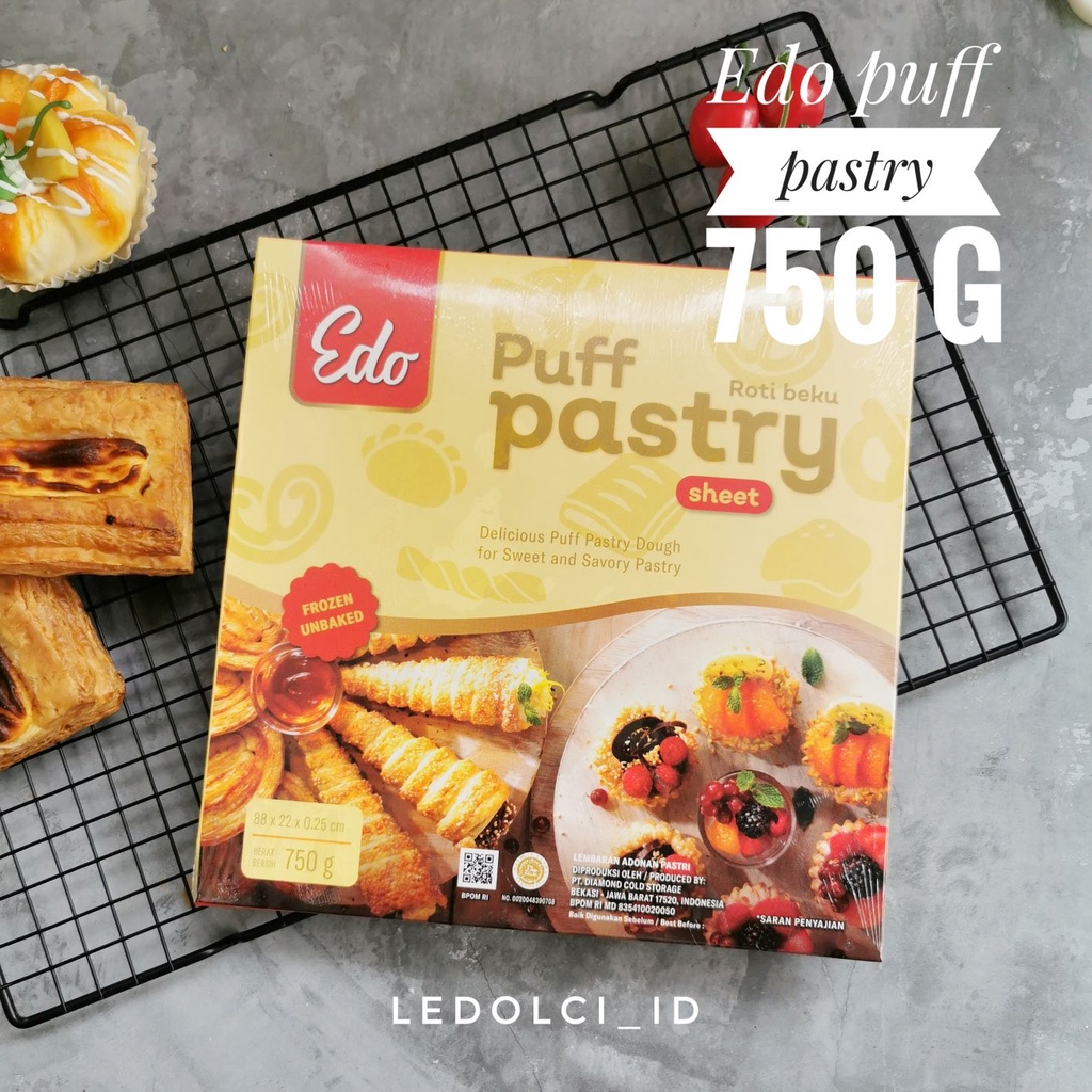 

EDO PUFF PASTRY SHEET 750 GRAM (1 KARTON = ISI 12 PCS) - GRAB GOJEK