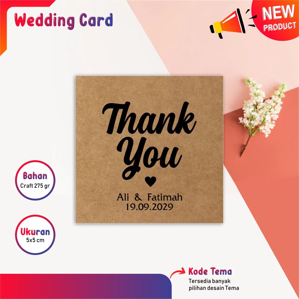 

TCW 17 Rustic ~ Gift card wedding / Souvenir card /kartu souvenir / Kartu ucapan pernikahan kartu souvenir Thanks Card wedding card Label Produk Label Kemasan hangtag kartu ucapan rustic / gift card wedding / kartu penukaran souvenir pernikahan