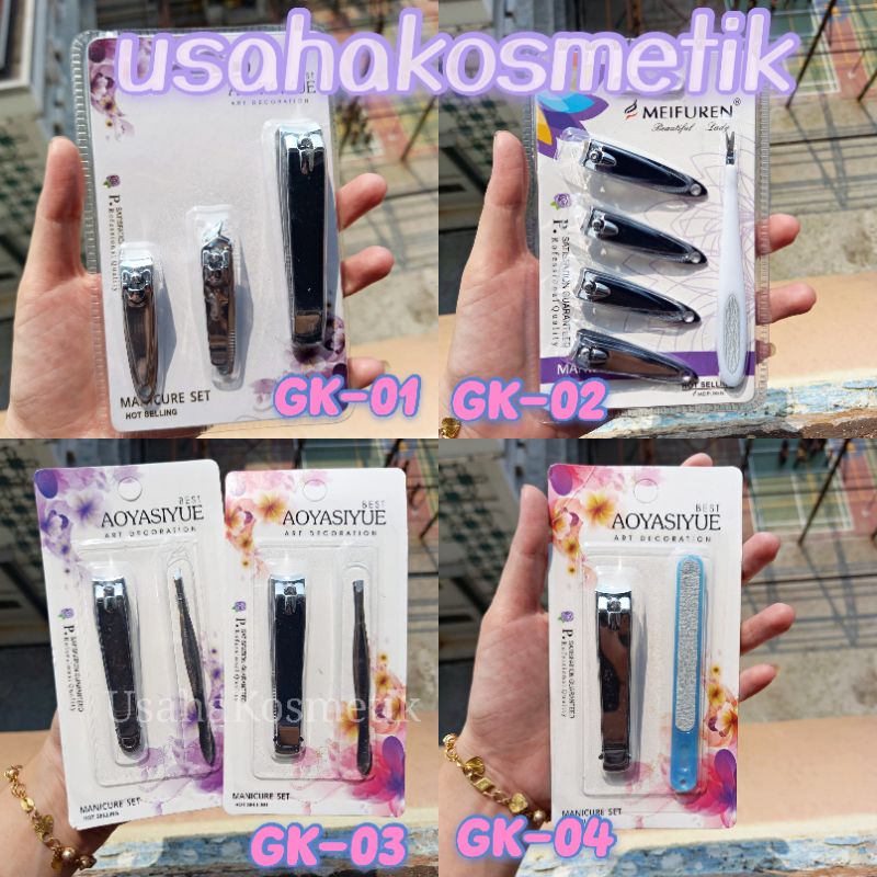 GUNTING KUKU /PENGGUNTING KUKU+PEDICURE / GUNTING KUKU PREMIUM NO. GK-01/02/03/04