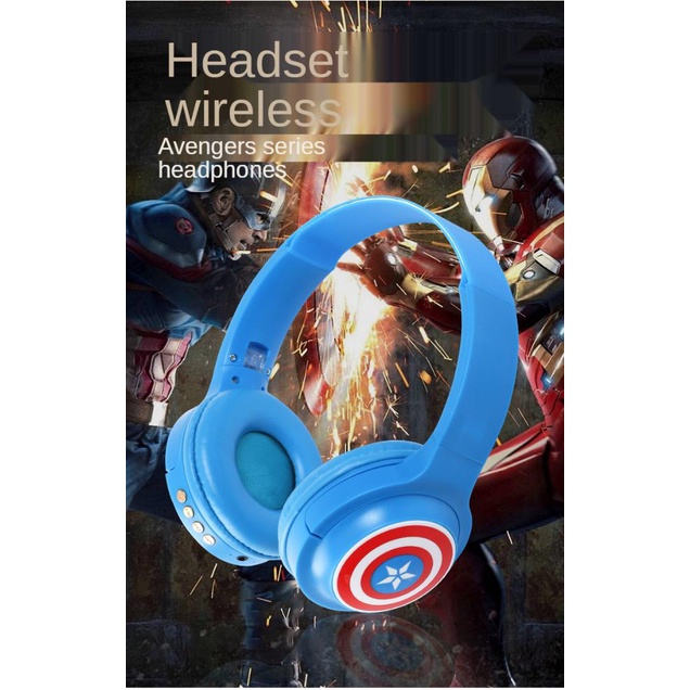 Headphone AVENGERS Spiderman Iron man Captain America Hulk Headset karakter