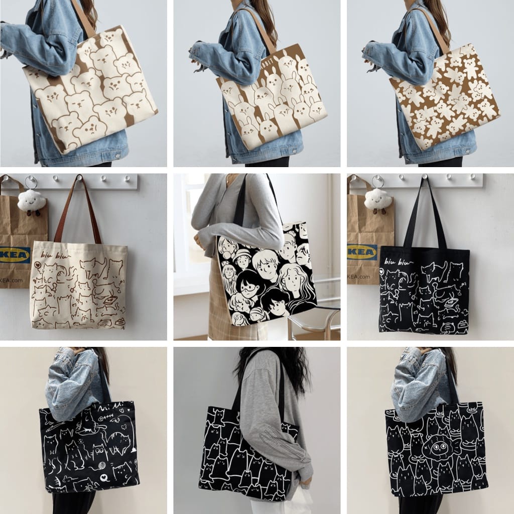 Tas Wanita Bahu Selempang Slempang Import Fashion Murah Kekinian Branded Ransel Backpack TB047