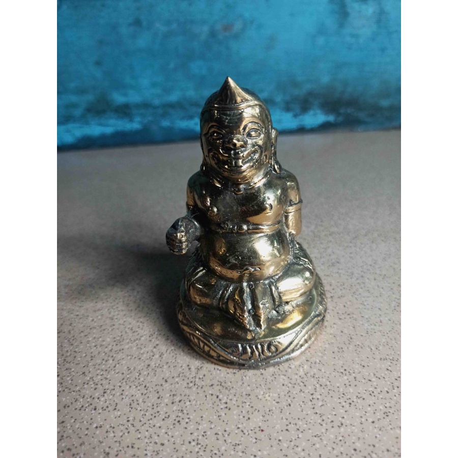 Patung Semar Duduk Kuningan Antik Koleksi Pajangan Termurah
