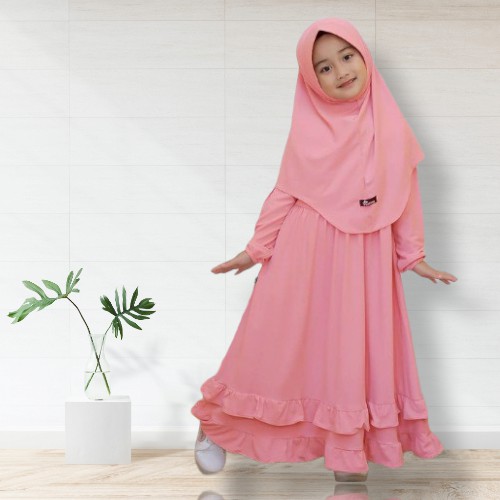 Delisha Gamis Anak Syari Kids Baju Muslim Anak Trendy Gamis Anak Terbaru Kekinian Gamis Anak Murah Baju Anak Perempuan