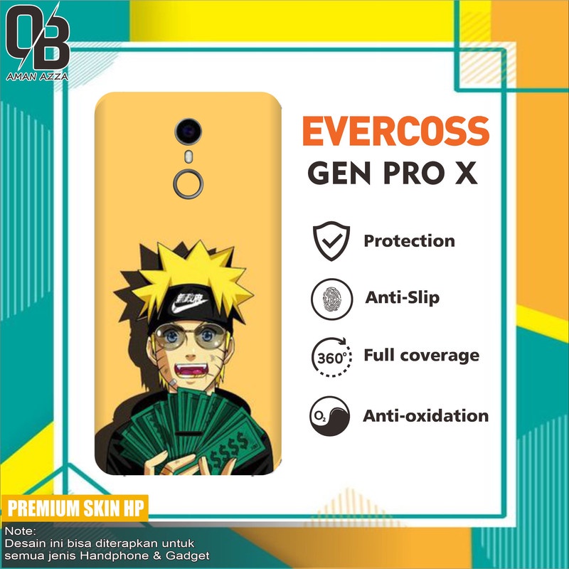 2pcs GARSKIN HANDPHONE EVERCROSS GEN PRO X NARUTO