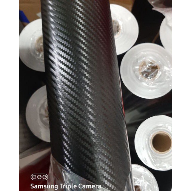 STICKER / SKOTLET Carbon 3D Hitam Doff