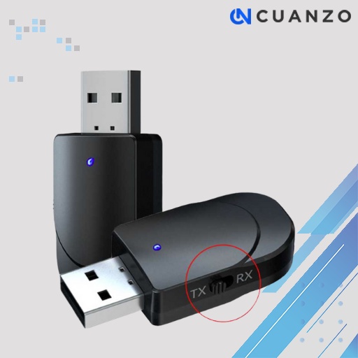 Transmitter Receiver Bluetooth Audio Music Mp3 Bt Speaker / 2 in 1 USB Audio Bluetooth 5.0 Transmitter &amp; Receiver / Usb Bluetooth AudioTransmitter Stereo Modul Dongle Pc Komputer/ Adapter Tv Ke Speaker Hp Box Lcd Aptx Tanpa Kabel / Usb Soundcard Port Wifi