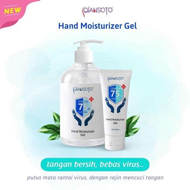 QIANSOTO HAND SANITIZER MOISTURIZER GEL 60ml