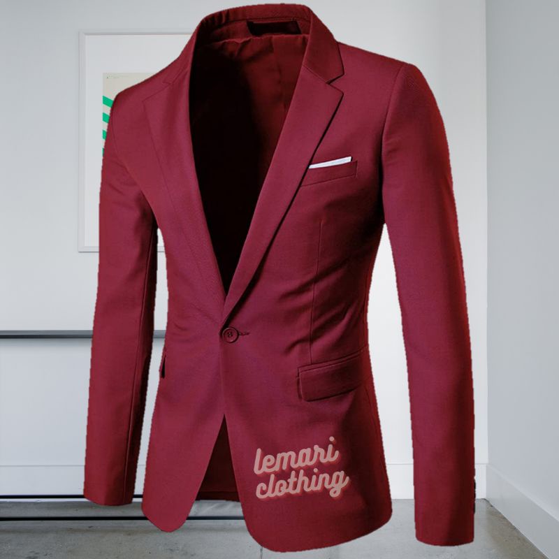 JAS FORMAL PRIA BLAZER PRIA JAS PRIA JAS KANTOR JAS NIKAH JAS AKAD BLAZER HITAM JAS SLIMFIT