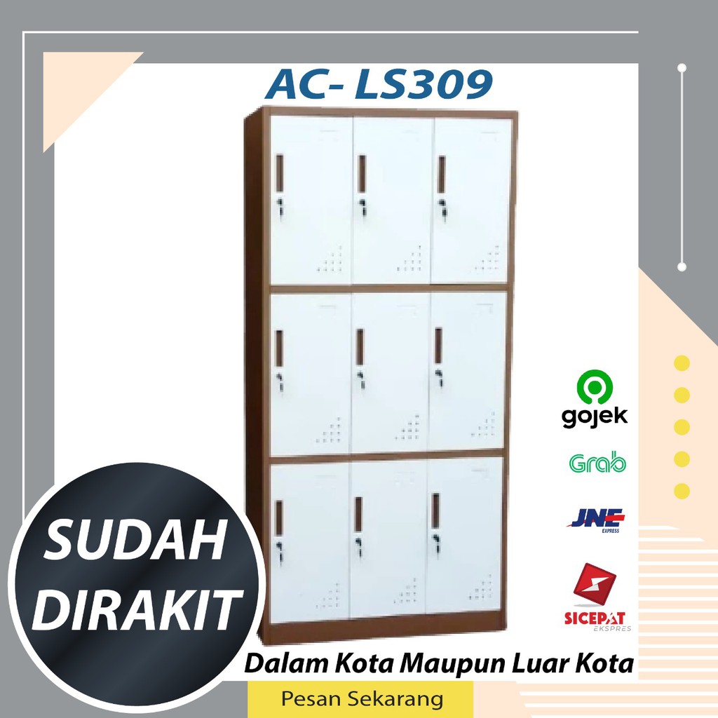 Lemari Penyimpanan / Loker Baju / Loker 9 Pintu / Loker AC LS309