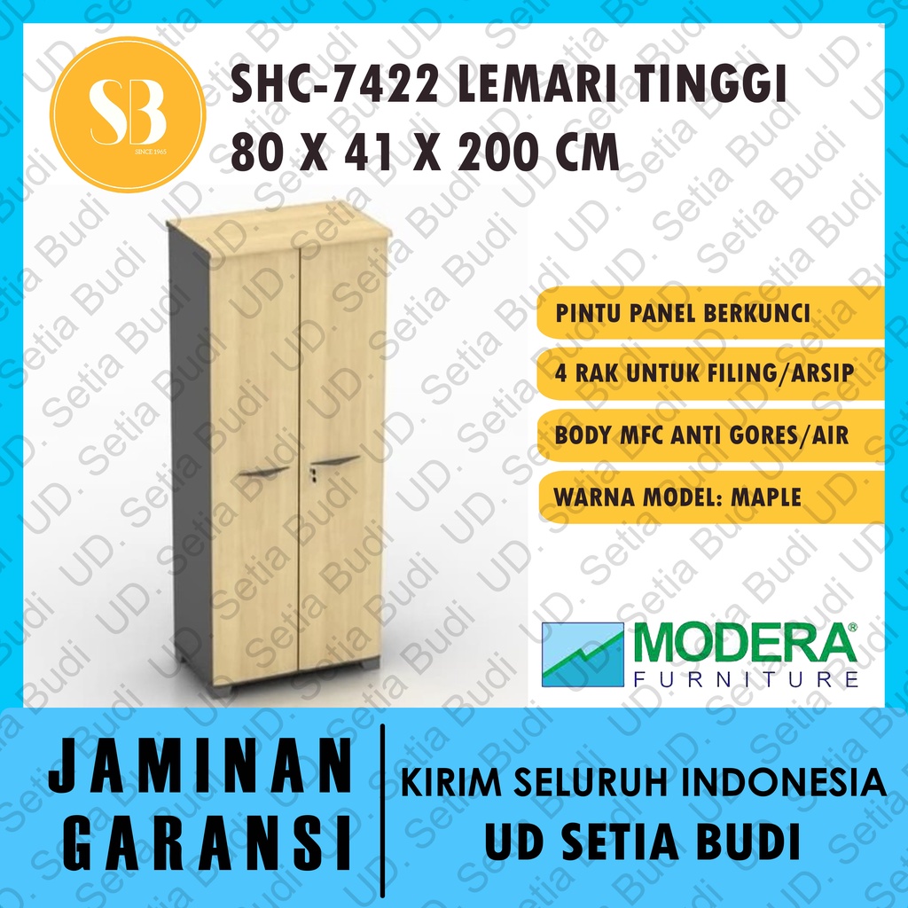 Lemari Arsip / Filing Cabinet + Pintu Panel Modera SHC-7422 S-Class