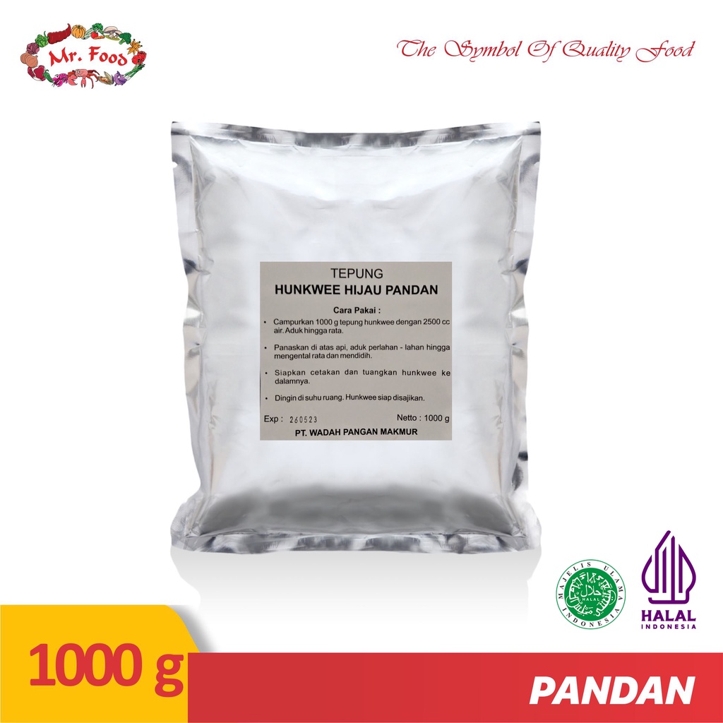 

Tepung Hunkwee Mr. Food Kemasan 1000gr